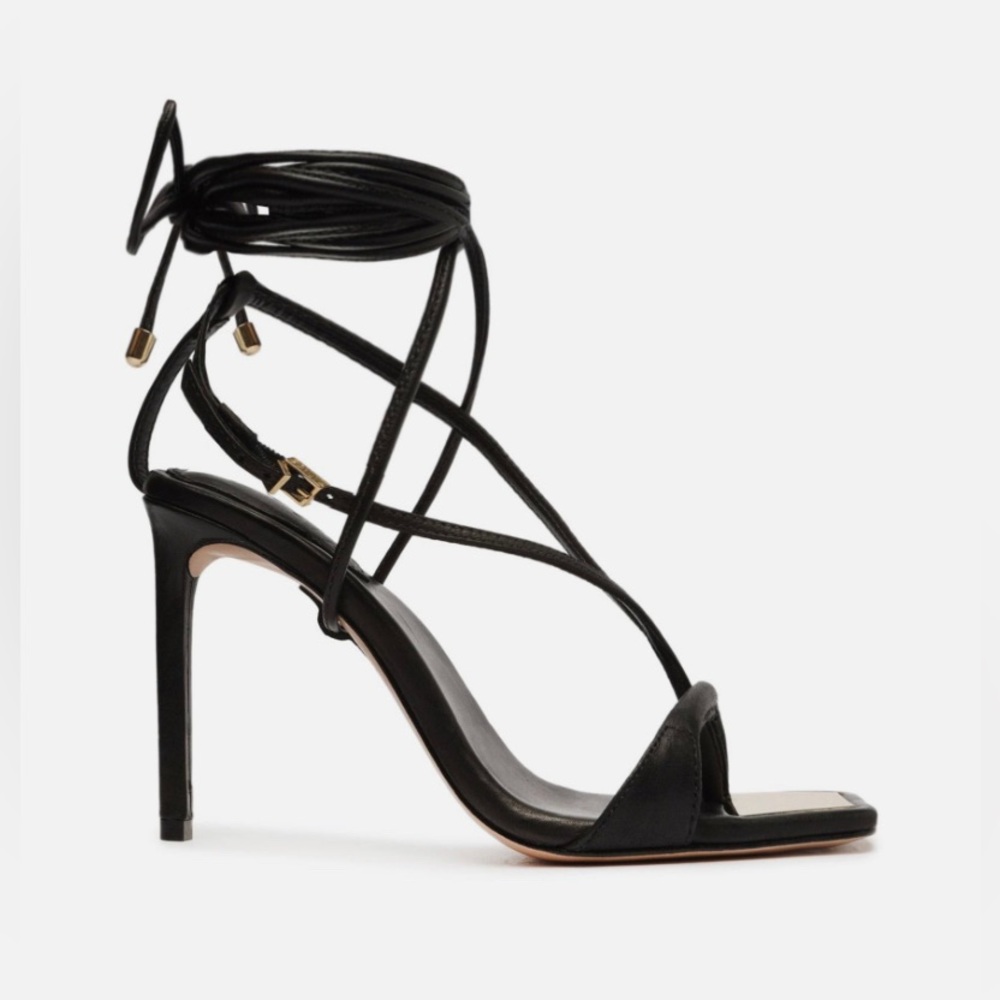 SHUTZ Vikki black strappy sandals